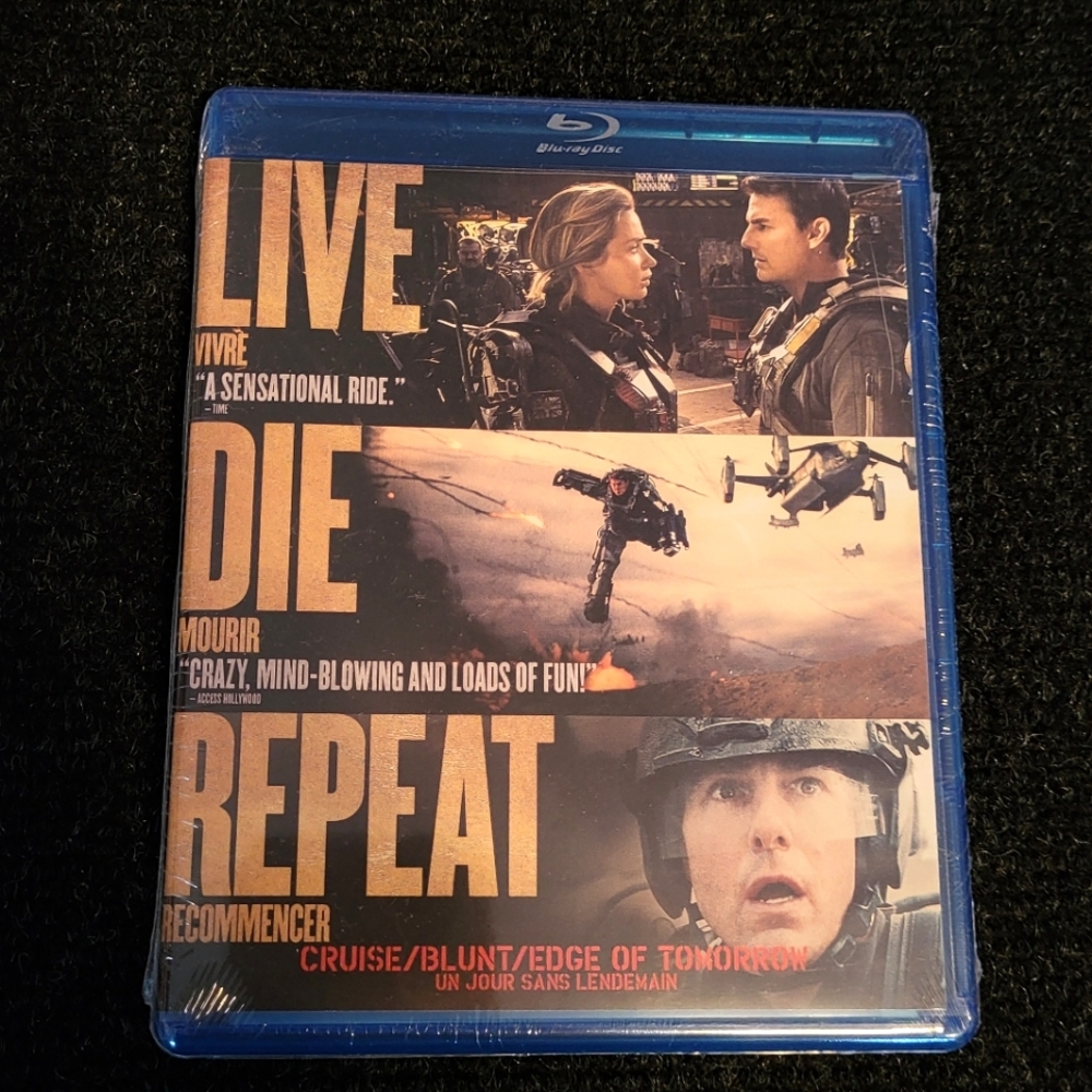 ⚡3/$20⚡ *NEW* LIVE DIE REPEAT/EDGE OF TOMORROW Blu-ray Tom Cruise Emily Blunt